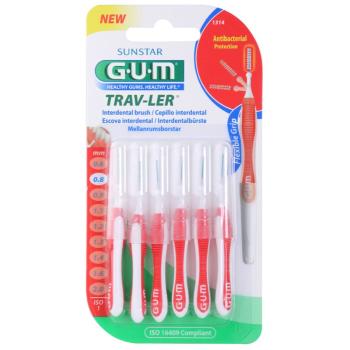 G.U.M Trav-Ler Interdental perie interdentara 0,8 mm 6 buc