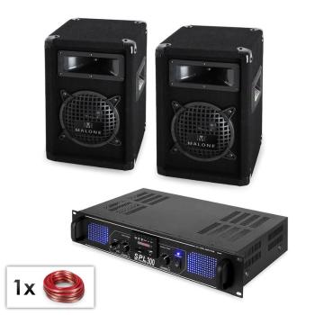 Malone SPL MP3 este compus din boxe de subwoofer de 6.5 "(16.5cm) și amplificator 300W