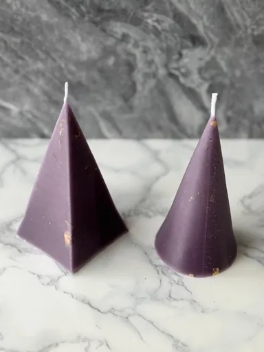 Set de lumanari, Glamour Candle 17M, 100% SOIA, Mov