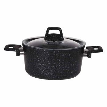 Cratiță din aluminiu cu capac EH Granite 4,4 l , diam. 24 cm
