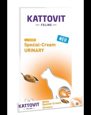 KATTOVIT Urinary Cream 6x15g Pasta cu pui pentru pisici cu probleme ale tractului urinar