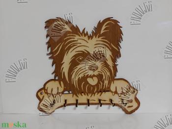 Yorkshire terrier fali kulcstartó