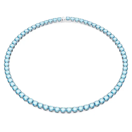 Swarovski Colier strălucitor cu zirconi albaștri Matrix Tennis 5661187