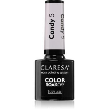 Claresa SoakOff UV/LED Color Candy lac de unghii sub forma de gel culoare 5 5 g