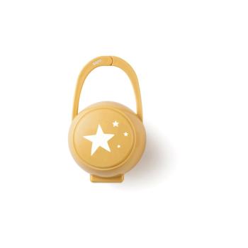 Saro Baby Pacifier Box Galaxy cutie pentru suzetă Mustard 1 buc