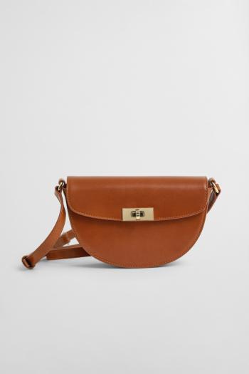 CROSSBODY GANT LEATHER SHOULDER BAG COGNAC