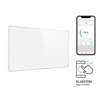 Klarstein Wonderwall 450 Smart, încălzitor infraroșu, 50 x 90 cm, 450 W, cronometru săptămânal, IP24, alb