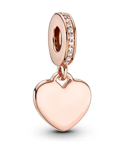 Pandora Pandantiv placat cu aur Inimă Rose 788761C01