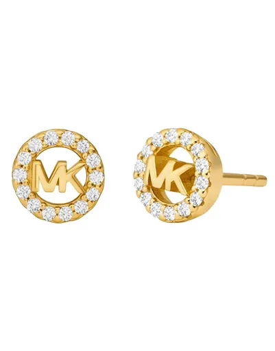 Michael Kors Cercei tip știft placați cu aur cu zirconi MKC1727CZ710