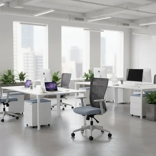 Scaun de birou, Hanah Home, Lumbar 108, 61x108x68 cm, Plastic, Gri