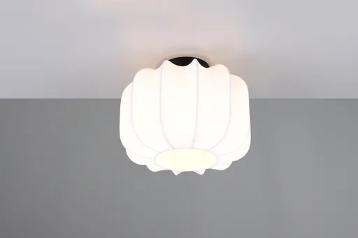 Plafoniera Madleine, RL, 25x19 cm, 10W, 1x E27, metal, negru mat/alb