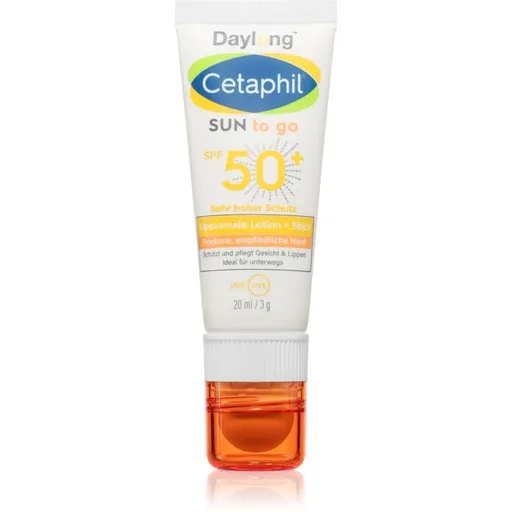 Daylong Cetaphil SUN To Go Liposomale Lotion + Stick baton cu protectie solara pentru piele sensibilă SPF 50+ 20 ml