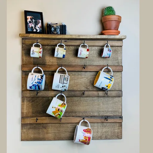 Raft de perete, Hanah Home, Raf284, 55x55x7 cm, Lemn