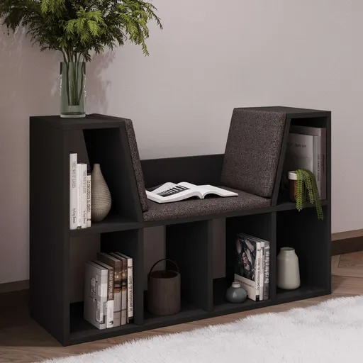 Corp biblioteca, Hanah Home, Livora, 103x63x30 cm, Antracit