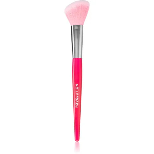 Revolution Relove Brush Queen perie curbata pentru pudra si bronz 1 buc