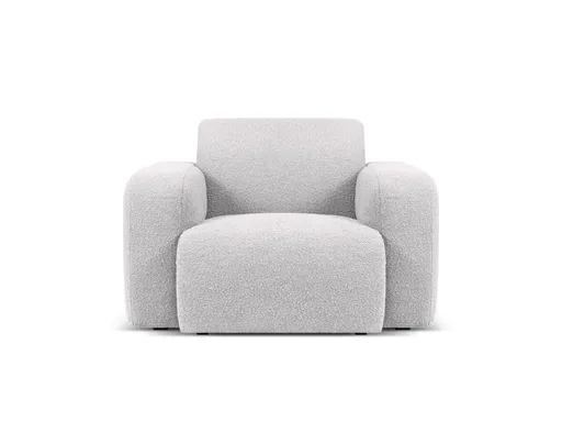 Fotoliu, Molino-101, Micadoni Home, 105x95x72 cm, tesatura boucle, gri deschis