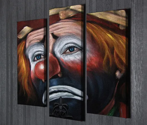 Tablou decorativ, UC95, Cadru: 100% LEMN (grosime: 3 cm), Multicolor