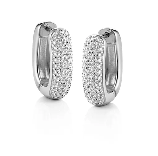 Guess Cercei ovali decenți cu zirconiu cubic Nuances JSBE04535JWRHT/U