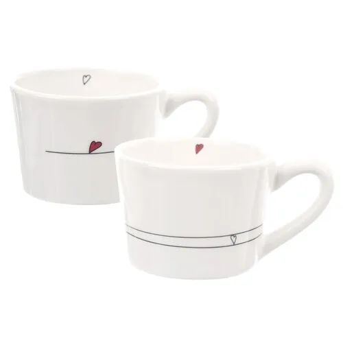 Set de 2 căni Orion Linii,  230 ml