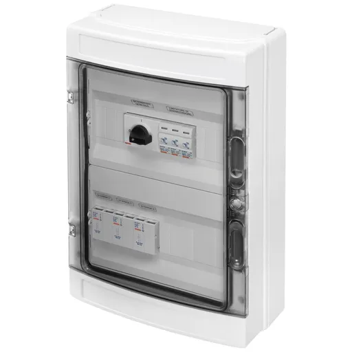 Tablou 3 siruri pentru sistemele fotovoltaice 600V DC 25A Gewiss GWD9902