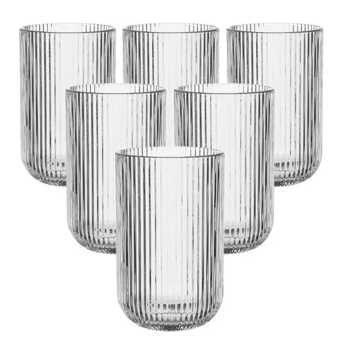 Pahar înalt Altom Selena, 430 ml, set de 6 buc., pur