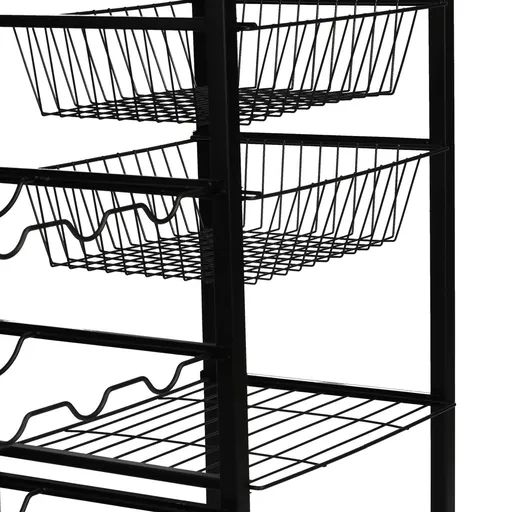 Masa de bar, Hanah Home, Laney, 32x90x86 cm, Pin Atlantic / Negru