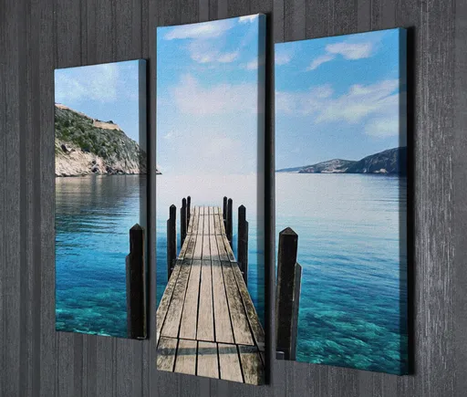 Tablou decorativ, UC69, 45 x 20 cm, Multicolor