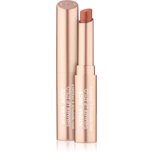MUA Makeup Academy Hydra Juice Peptide Shimmer Lip Stylo ruj stralucitor cu efect de nutritiv culoare Caramel Glaze 1.5 g