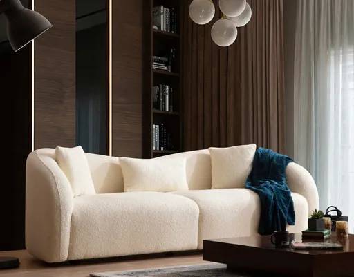 Canapea 3 locuri, Atelier del Sofa, 569HLN1136, Crem