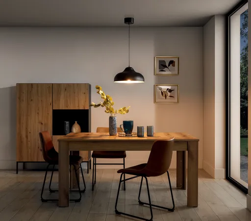 Lustra ELTAP, Desolo, 40x130 cm, 1xE27, 15W, otel, negru