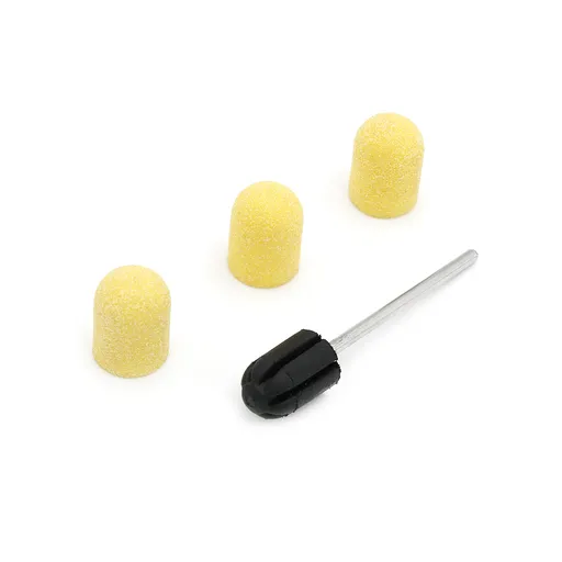 Suport + 3 Smirghel 10 x 15 mm - 120 Set, Yellow