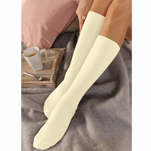 Set de 2 perechi de șosete până la genunchi pentru piele sensibilă