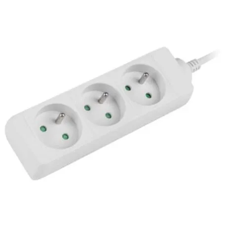 Prelungitor Lanberg 1.5m, 3 prize alb PS0-03E-0150-W