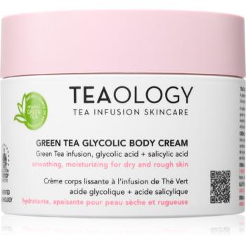Teaology Green Tea Glycolic Body Cream crema de corp hidratanta cu efect de netezire 260 ml