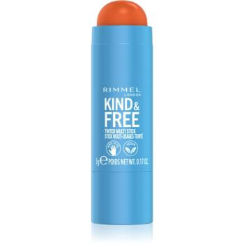 Rimmel Kind & Free machiaj multifuncțional pentru ochi, buze și față culoare 004 Tangerine Dream 5 g