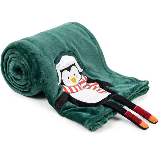 Pătură de Crăciun 4Home Pinguin, 150 x 200 cm