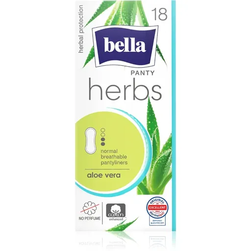 BELLA Herbs Aloe Vera absorbante fara parfum 18 buc