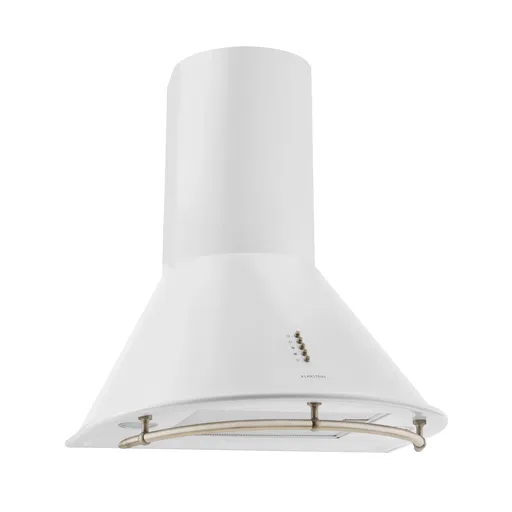 Klarstein Lumio Neo retro aragaz hota 60cm 610m³ / h Clasa A din oțel inoxidabil alb