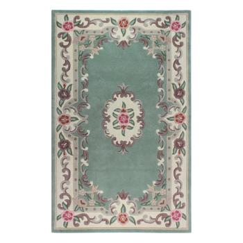 Aubusson zöld gyapjú szőnyeg, 75 x 150 cm - Flair Rugs