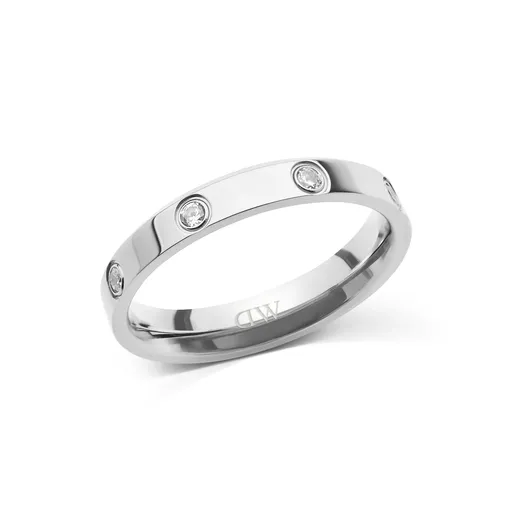 Daniel Wellington Inel original din oțel cu pietre de zircon cubic Classic Lumine DW0040172 60 mm