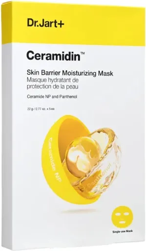 Dr. Jart+ Mască de față hidratantă și fortifiantă Ceramidin (Skin Barrier Moisturizing Mask) 5 x 22 g