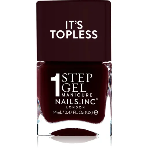 Nails Inc. It’s Topless lac de unghii sub forma de gel pentru un efect de lunga durata culoare Billie 14 ml