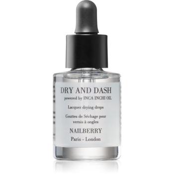 NAILBERRY Dry and Dash Lacquer Drying Drops picaturi pentru accelerarea uscarii vopselei 11 ml