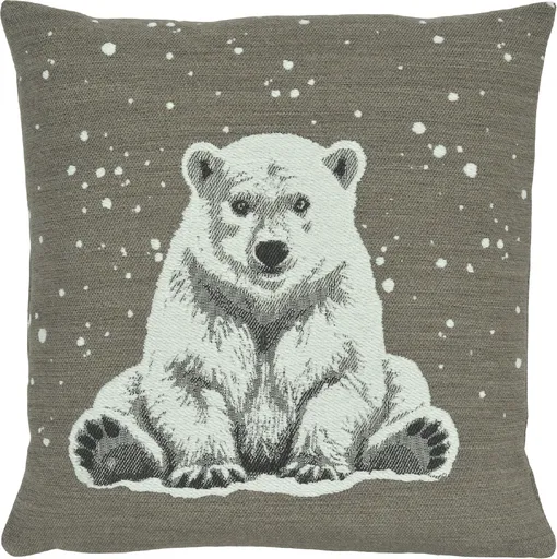 Față de pernă Arktos, pătrată 45x45 cm, gri taupe - Sander