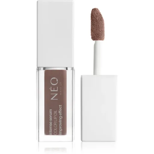 NEO MAKE UP Intense Serum Color Lip Oil Ruj de buze lichid, de lunga durata culoare 01 Real Nude 4.5 ml