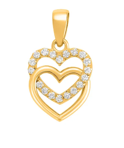 Brilio Pandantiv din aur Inimi conectate 14/673.141ZIR