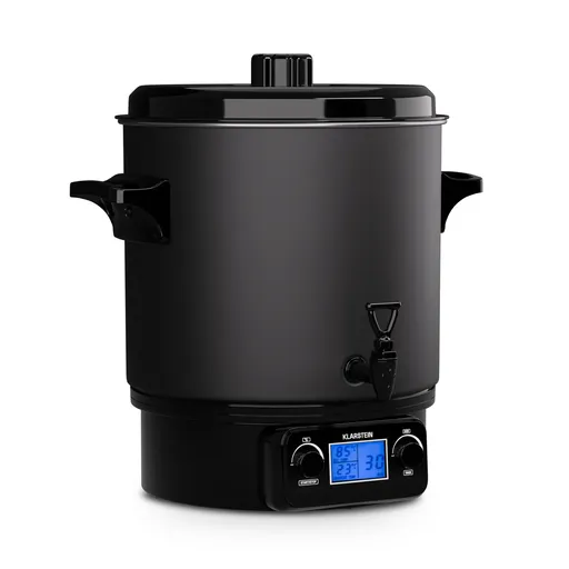 Klarstein Biggie Digital, oală sub presiune electrică, 27 litri, 2000 W, oțel inoxidabil