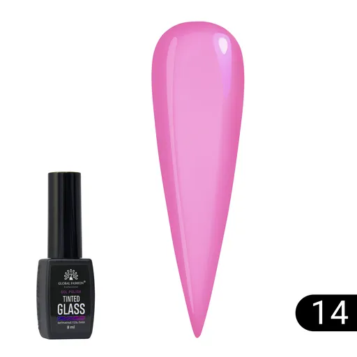Oja semipermanenta cu efect de vitraliu Global Fashion 8ml, Tinted Glass 14