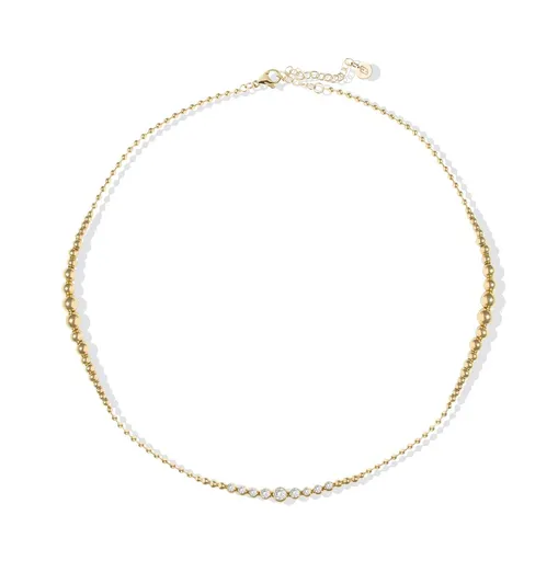 Liu Jo Colier cu bile placat cu aur cu cristale LJ2824