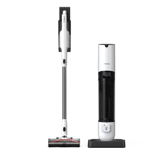 Aspirator fara fir Tineco Pure ONE Station 5, 450W, 2 moduri, Statie 0.45 l + 2.5 l, Autonomie 70 min, Senzor iLoop, Tehnologie PureCyclone, Auto-cura